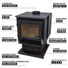 Cleveland Iron Works Ontario Wood Stove, 2,000 Sq. ft.