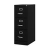 Hirsh Industries Vertical 3 Door Letter File Cabinet, Black