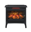 Duraflame Electric Infrared Quartz Fireplace Stove with 3D Flame Effect Black