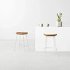 Alora Solid Wood Bar and Counter Stool Color: Natural/White Seat Height: Counter Stool (24.5