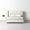 Tilly Upholstered Bed Size: King Color: Zuma White Textured Linen