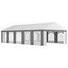 Outsunny 20' x 20' Heavy-Duty Large Wedding Tent with Sidewalls, Gray