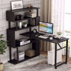 Brehana Reversible L-Shape Desk Latitude Run Color: Black