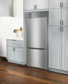 Insignia - 18.6 Cu. ft. Bottom Freezer Refrigerator - Stainless Steel