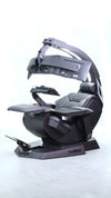 Imperator Works CLUVENS Unicorn 2.0 Manticore Model Zero Gravity Gaming Chair Cockpit Gaming Workstation Executive Seat (Black Support 3 Monitors