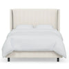 Tilly Upholstered Bed Size: King Color: Zuma White Textured Linen