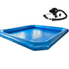 Techtongda 23x23x1.8ft Inflatable Family Swimming Pool for Walking Ball Kids PLA, Blue