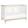 Babyletto - Scoot 3-in-1 Convertible Crib with Toddler Bed Conversion Kit White / Washed Natural