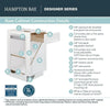 Hampton Bay Designer Series Melvern Assembled 9x34.5x23.75 in. Full Height Door Base Kitchen Cabinet in White BF9-MLWH