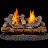 Duluth Forge DLS-24R-1 Dual Fuel Ventless Fireplace Logs Set with Remote Control, Use with Natural Gas or Liquid Propane, 33000 BTU, Berkshire Split