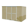 Zoro Select 13X106 342 Cu. ft. Beige Steel Vertical Outdoor Storage Shed