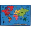 Carpets for Kids Value Plus World Map Rug 8 x 12 Feet