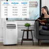 Midea 3-in-1 Portable Air Conditioner, Dehumidifier, Fan, for Rooms Up to 200 Sq ft Enabled, 10,000 BTU Doe (5,800 BTU SACC) Control with Remote,