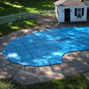 Solid Safety Cover for 12x24 ft Rectangular Pool Blue by Dohenys
