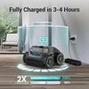 Aiper Seagull Pro Cordless Robotic Pool Vacuum Cleaner, Wall Climbing Pool Vacuum Lasts Up to 150 Mins, Quad-Motor System, Smart Navigation, Ideal