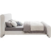 Dami Upholstered Platform Bed AllModern Color: Cream, Size: King