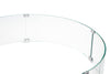 AMS Fire Pit Table Round Glass Wind Guard 36