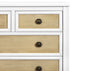 Delta Children Madeline 4 Drawer Dresser with Changing Top and Interlocking Drawers - Bianca White/Textured Almond