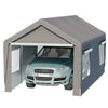 10 ft. W x 20 ft. D Garage Heavy Duty Carport Portable Garage Storage Shed Canopy Thanaddo Color: Gray