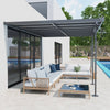 Outsunny Outdoor Gazebo-pergola-awning for Patio with Adjustable Posts