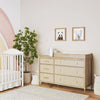 Little Seeds Shiloh Wide 6 Drawer Convertible Dresser and Changing Table