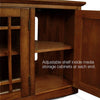Leick Furniture Mission Corner TV Stand with Storage, Oak, 46