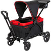Baby Trend Mars Red Tour 2-in-1 Stroller Wagon Red,,Black