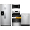 Whirlpool 36-Inch Wide Side-By-Side Refrigerator - 24 Cu. ft. Stainless Steel