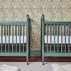 Namesake Liberty 3-in-1 Convertible Spindle Crib with Toddler Bed Conversion Kit - Natural Walnut