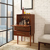 Crosley Furniture Everett Spirit Cabinet, Mahogany