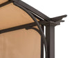Sunjoy Adjustable Arched 9.5 x 11 ft. Steel Pergola, Brown