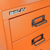 Bisley 6-Drawer Under-Desk Multidrawer Steel Cabinet Steel Blue