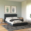 Novogratz Brittany Upholstered Bed (Green - King)